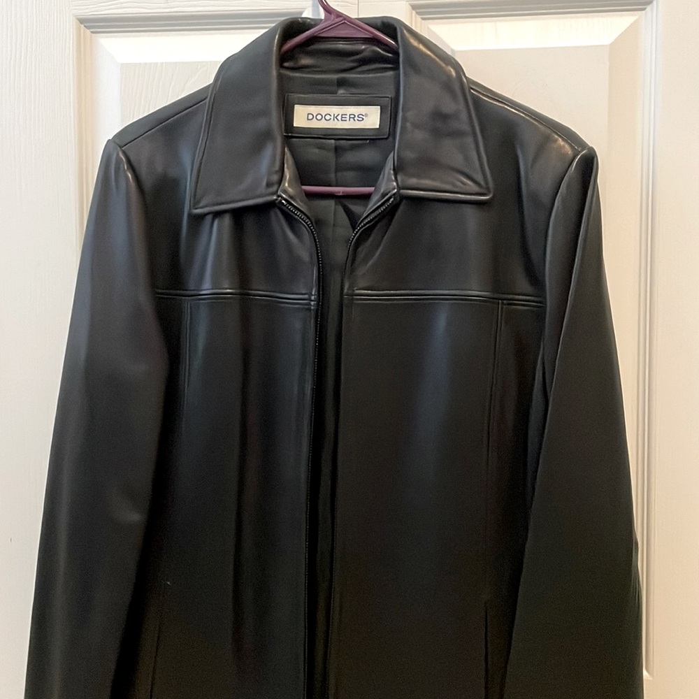 NWOT Dockers 100% Leather Jacket